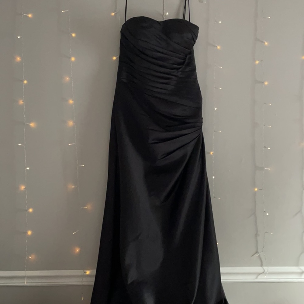 Beautiful Black Strapless Trendy Dress